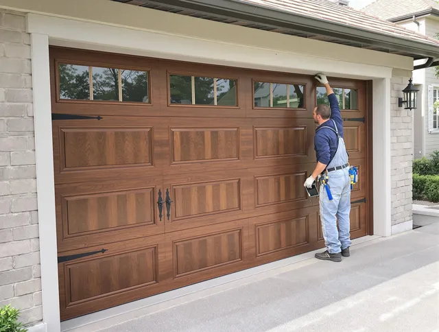 Custom garage door showcase by San Jacinto Garage Door Repair in San Jacinto
