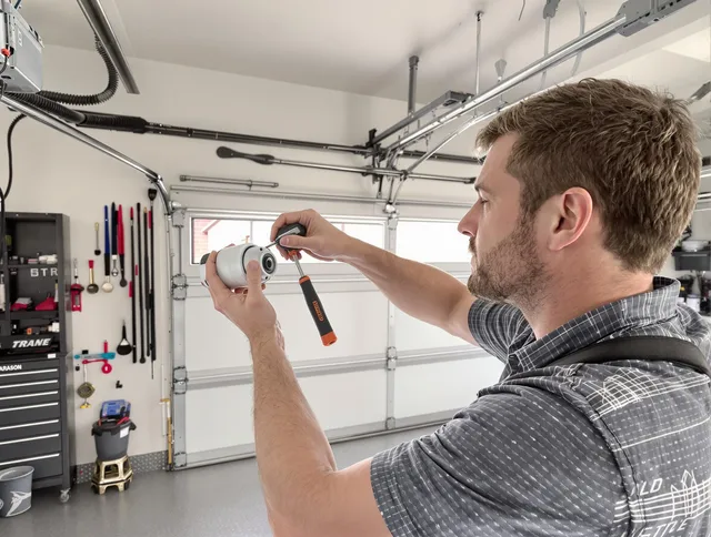 Garage door opener repair service by San Jacinto Garage Door Repair in San Jacinto