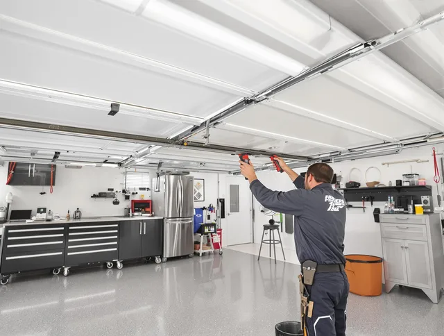 Overhead garage door repair service by San Jacinto Garage Door Repair in San Jacinto